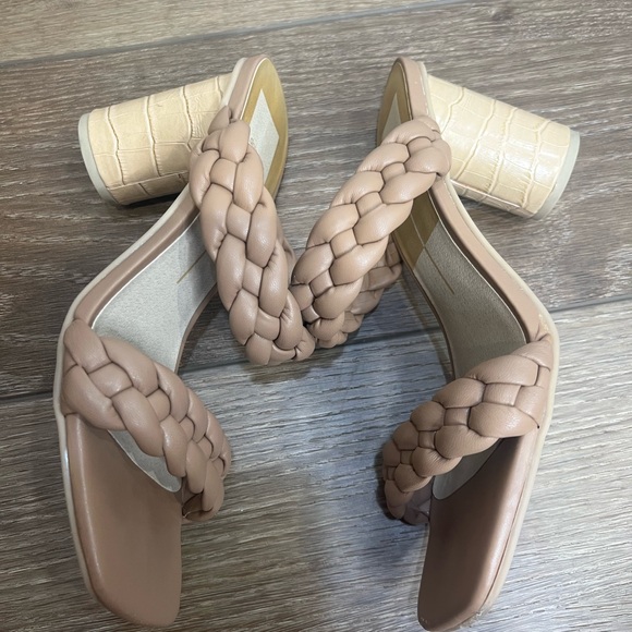 Dolce Vita Paily Stella Braided Strap Heels Cafe - Picture 7 of 11